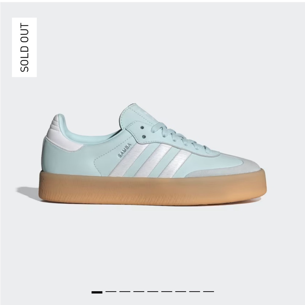 Adidas Women's Samba Sneakers - Light Blue and White